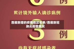 西藏新增的疫情地区名单/西藏新冠肺炎疫情情况