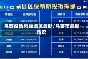 乌苏疫情风险地区最新/乌苏市最新情况