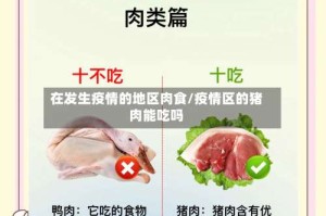 在发生疫情的地区肉食/疫情区的猪肉能吃吗