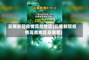 云南新冠疫情高危地区(云南新冠疫情高危地区是哪里)