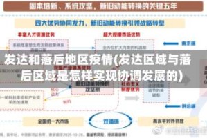 发达和落后地区疫情(发达区域与落后区域是怎样实现协调发展的)