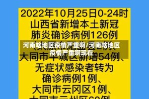 河南啥地区疫情严重啊/河南啥地区疫情严重啊现在