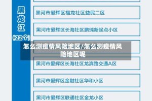 怎么测疫情风险地区/怎么测疫情风险地区呢