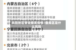 风险地区查询番禺疫情/番禺区是什么风险