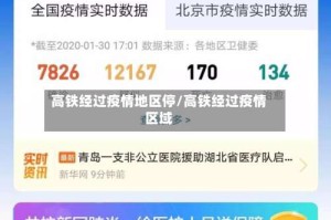 高铁经过疫情地区停/高铁经过疫情区域