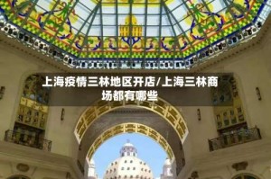 上海疫情三林地区开店/上海三林商场都有哪些