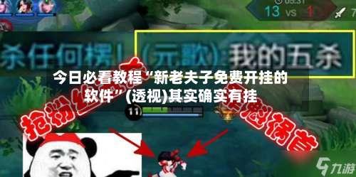 今日必看教程“新老夫子免费开挂的软件”(透视)其实确实有挂-第1张图片