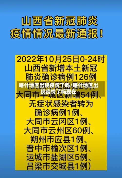 喀什地区出现疫情了吗/喀什地区出现疫情了吗现在-第1张图片