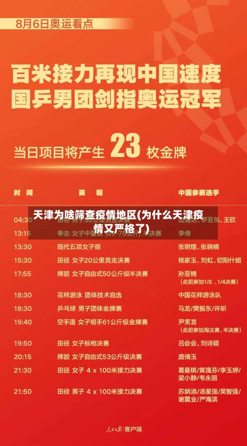 天津为啥筛查疫情地区(为什么天津疫情又严格了)-第1张图片