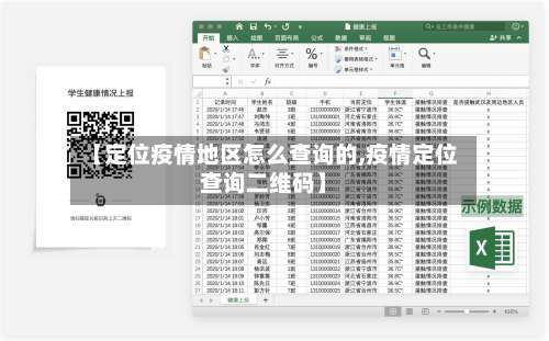 【定位疫情地区怎么查询的,疫情定位查询二维码】-第1张图片