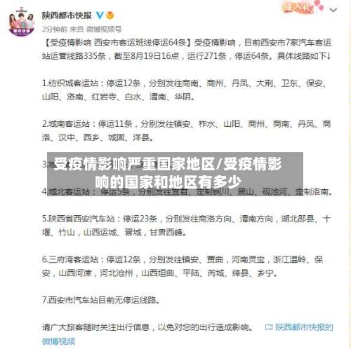 受疫情影响严重国家地区/受疫情影响的国家和地区有多少-第1张图片