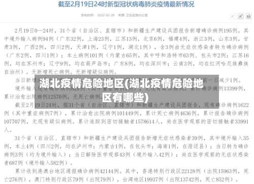 湖北疫情危险地区(湖北疫情危险地区有哪些)-第2张图片