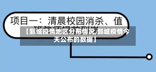 【鄄城疫情地区分布情况,鄄城疫情今天公布的数据】-第2张图片