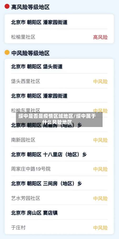 绥中是否是疫情区域地区/绥中属于什么风险地区-第1张图片