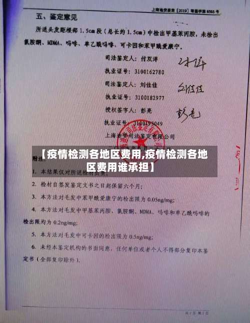 【疫情检测各地区费用,疫情检测各地区费用谁承担】-第2张图片