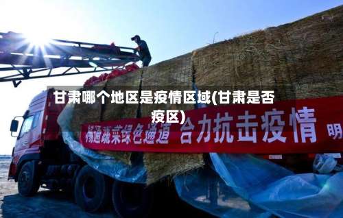 甘肃哪个地区是疫情区域(甘肃是否疫区)-第1张图片