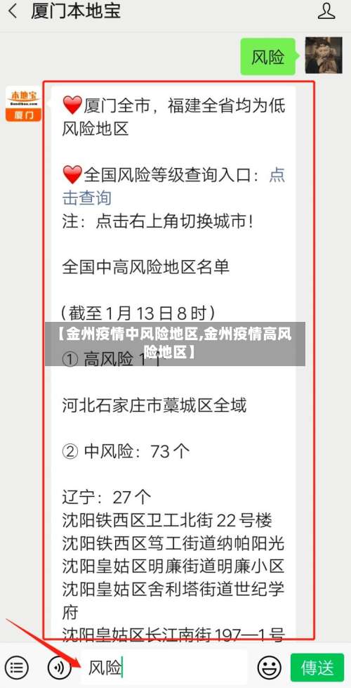 【金州疫情中风险地区,金州疫情高风险地区】-第1张图片