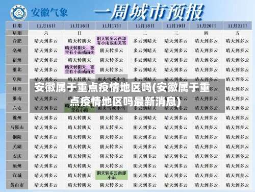 安徽属于重点疫情地区吗(安徽属于重点疫情地区吗最新消息)-第1张图片